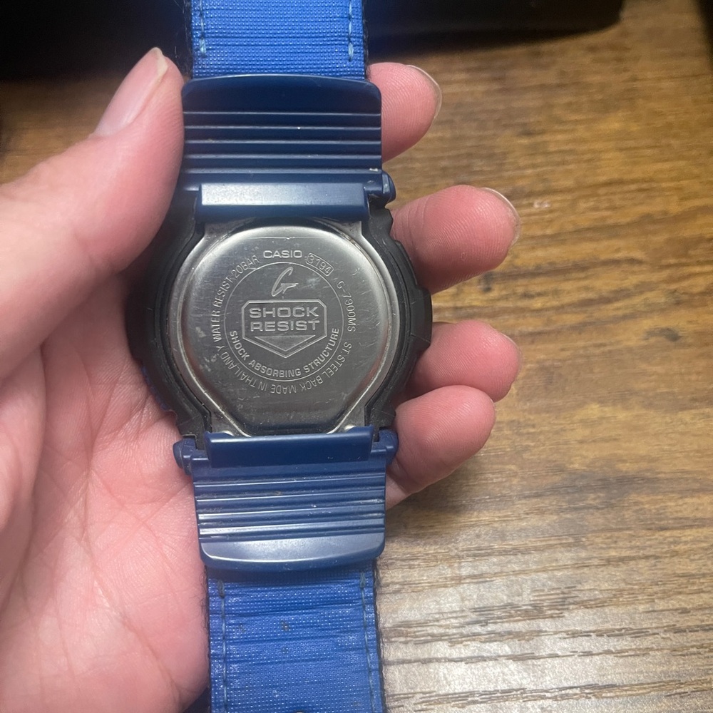 Casio G-Shock Black and Blue Watch G-7900MS - Picture 2 of 4
